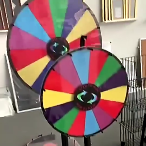 16&24 inch Prize Wheel Fortune Game with Dry Erase Markers Eraser Prize Wheel Spinner easy to write