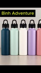 Bình giữ nhiệt nắp rút inox 316 500ml giữ nhiệt 24h có nắp ấn rút tiện lợi