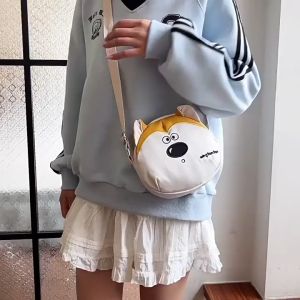 Túi vải nữ đeo chéo cún ngáo đi học đi chơi LILA TPY10