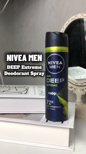 NIVEA Men Deodorant Deep Extreme Spray 150ml /TWINPACK | Body Care | Personal Care | Shaving | Shave (Deodoran Lelaki)