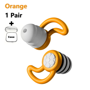 Swimming Silicone Ear Protector Three-Layer Noise-Reducing Earplugs Sound Insulation Cap Waterproof Washable for Children Adult