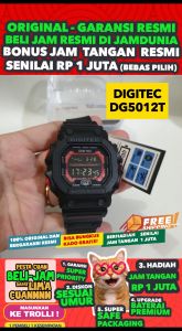DIGITEC ORIGINAL - DIGITEC DG-5012 THMR DG 5012 DIGITEC 5012 DG5012THMR - Men TR - Resin - Hitam - Diameter 55 CM - Jamdunia / Jam dunia JD18 Jam Tangan Pria Cowok Anti Air Digital Analog #