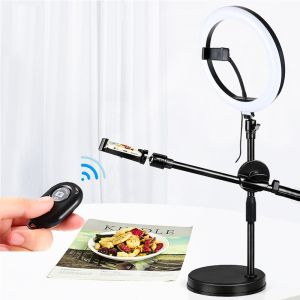 New!!! Table Tripod Tabletop Stand Support Bracket for Photography Selfie wit Adjustable 26cm LED Ring Light
