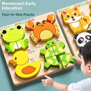 DISCO BEAR | Bộ Ghép Hình Động Vật 3D Gỗ Giáo Dục cho Trẻ 15-3 Tuổi