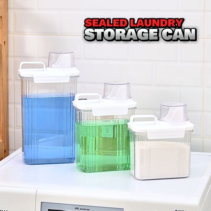 Multipurpose Jar Laundry Liquid Powder Detergent Dispenser Airtight