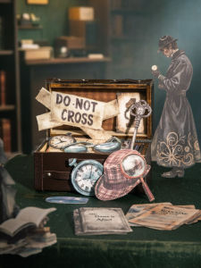 Retro Charlie Detective Agency White Cowhide Stickers Character Patches Scrapbooking Decorations Basic Supplies