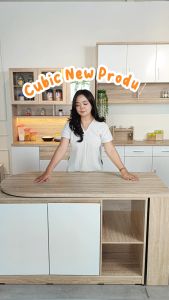 Cubic Meja Dapur Minimalis / Kitchen Island / Meja Makan / ELENA ISD 120