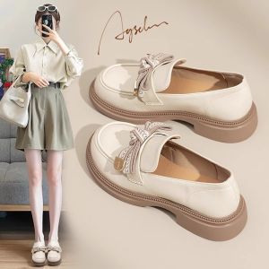 Agsdon | White Slip-On Womens Loafers