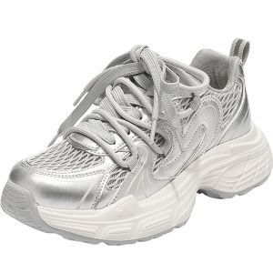 Daphne | Silver Casual Increasing Height Sport Shoes