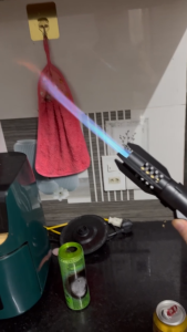 Đèn khò phòng thân nhóm bếp khò than đi phượt Bản V1 ....+ tặng kèm đầu bơm