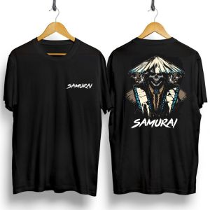 Shalch trendy / Baju Pria Keren / Kaos Distro Dewasa Samurai Skull Blue / Pakaian Pria / Bisa Cod