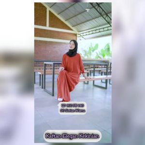 KAFTAN ANGGY ELEGAN WANITA TERBARU LENGAN SEMOK LD 160 PB 140 BAHAN RAYON SUPER KEKINIAN // GAMIS WANITA TERBARU JUMBO