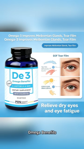 PRN De3 Omega Benefits with Vitamin D3 | Relieve Dry Eyes Support Eye Health