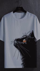 Xebeng Clothes COD: Baju Kaos Distro Motif Kucing Fullprint Premium Lengan Pendek Pria Dewasa Terbaru