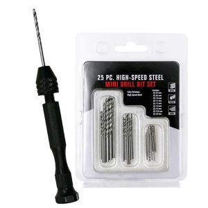 Hand Drill Portable High Speed Steel Mini Twist Drill Bitst for Fine Drilling Crafting in Plastic and Resin