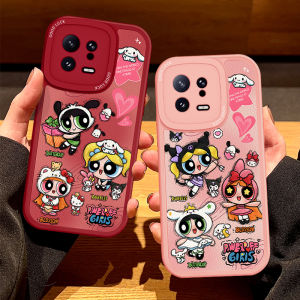 Cute Silicone Phone Case for Xiaomi 17Pro Max Full Cover Female Police Flying Cartoon Character Three Lillies Ultra Protection