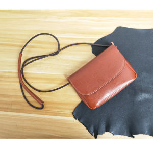 Mori Girl Leather Packet Original Retro Minimalist Soft Leather Mini Womens Cowhide Shoulder Bag Crossbody Phone Small Square Bag