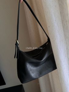 Casual Dumpling Bag Real Leather Hobo Bag Womens Crossbody Bag Tannery Cowhide Spring New Style Underarm Bag Leisure Handbag