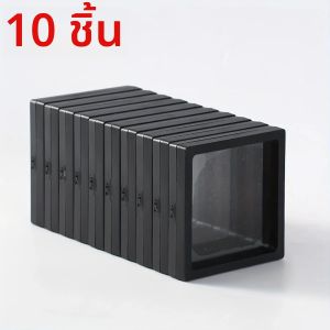 10 ชิ้น โปร่งใสลอยกล่อง ฟิล์มพลาสติกกล่องบรรจุภัณฑ์เครื่องประดับ เครื่องประดับ สร้อยคอ แหวน และกล่องเก็บของสะสม