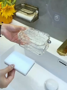 AAA - New Soap Holder with Self-Adhesive No Drilling Accumulation for Kitchen and Bathroom ( ASSORTED COLOR )