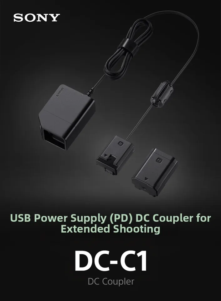 Sony | Dc Coupler Dc-C1 (Np-Fz100 Fw50 Continuous Power Supply USB