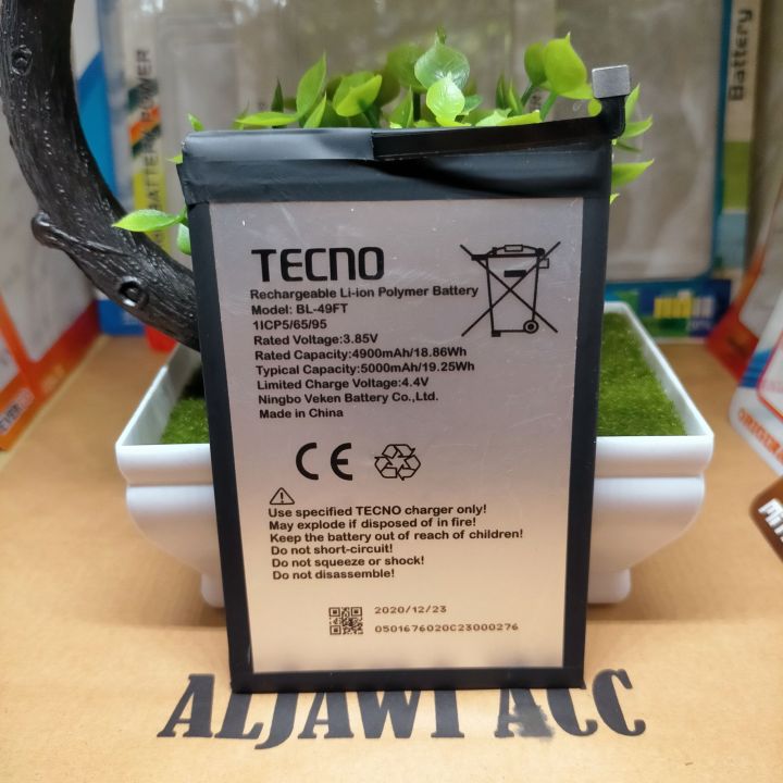 Baterai Batre Battery Tecno Spark Go KE5 BL-49FT Battery Hp