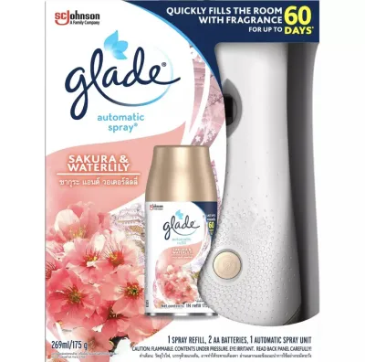 Bộ máy xịt thơm phòng tự động Glade 269ml hàng nhập khẩu thái lan chính hãng
