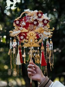 สองด้าน Heavy-duty งานแต่งงานพัดลม Diy วัสดุชุดเจ้าสาวมือถือแสดงดอกไม้ Jiangwanyn สไตล์ใหม่จีนแบบดั้งเดิมตกแต่งบ้าน