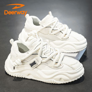 Deerway Mens Shoes 2025 New Autumn Breathable Mesh Sports Casual Sneakers Lightweight Comfortable Trendy Youth Footwear