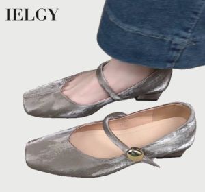 IELGY รองเท้านุ่มพิเศษสำหรับย้อนยุคสำหรับผู้หญิงหัวเข็มขัด Mary Jane