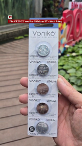 Pin Voniko CR2032 /CR 2032 Lithium 3V Vỉ 5 viên chính hãng
