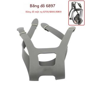 Dây Đeo Đầu Bằng Cao Su Bền Bỉ Cho Mặt Nạ Phòng Độc 6700/6800/6900 - Dây Đeo Thay Thế Bốn Thiết Bị Bảo Hộ Hóa Học Chắc Chắn Cố Định