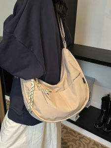 Womens Messenger Bag 2024 New Arrival Large Capacity Casual Easiest for Match Dumpling Bag Womens Lightweight Shoulder Bag Class Commuter Bag