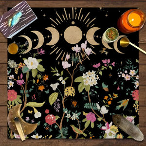 VIKAMA Rainbow Tarot Trải Vải Thảm Bói Toán Phù Thủy Cho Tâm Linh Đọc Bài Tarot Trang Trí Nhà Phong Cách Hiện Đại Có Thể Giặt Bằng Máy