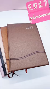 (On Hand) 2027 A5(25k) PLANNER DIARY PLANNER HARDBOUND COMPLETELY DATE/PU Notebook Diary Planner MONTH NOTE