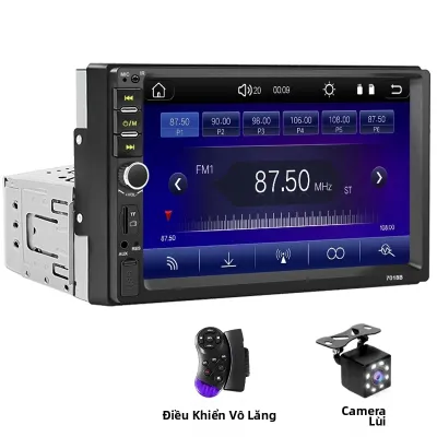 Máy Nghe Nhạc MP5 Ô Tô VENBES 7 Inch 1 DIN Màn Hình Cảm Ứng Đa Năng Hỗ Trợ Mirrorlink Bluetooth 5.0 FM USB TF CAN Bus Hỗ Trợ Camera CVBS