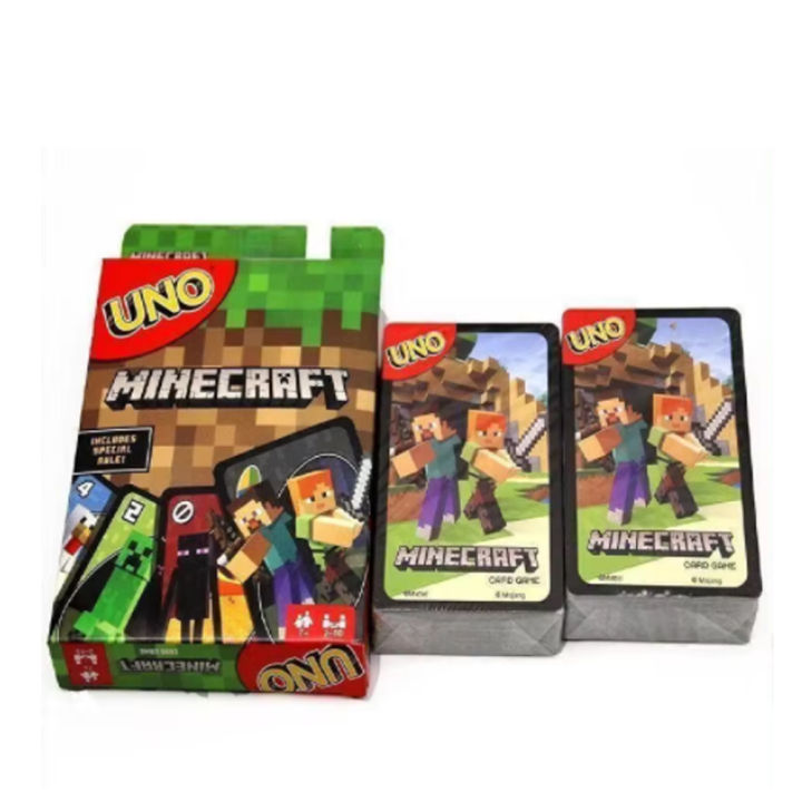 UNO Emoji ครอบครัวตลกเกมกระดานความบันเทิงสนุกเล่นไพ่กล่องของขวัญ Uno การ์ดเกม
