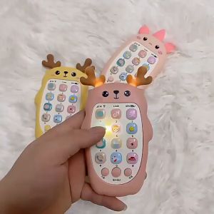 Baby Phone Toy Music Sound Telephone Sleeping Toys With Teether Simulation Phone Kids Infant Toy
