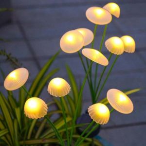 1PC 6/8/10Head Solar Mushroom Garden Light Outdoor Plug-in Garden Decoration Light Suitable For Courtyard Landscape Decoration