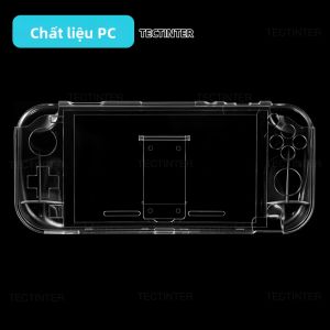 Vỏ Bảo Vệ Crystal Glitter Cho Nintendo Switch Lite Vỏ Cứng Trong Suốt Có Giá Đỡ Phụ Kiện NS Lite