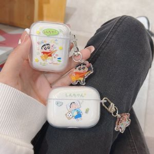 Cartoon Protect Case for Airpods Pro2/3 Generation Wireless Bluetooth Earphone Silicone Soft Shell Transparent Cute Japanese Style