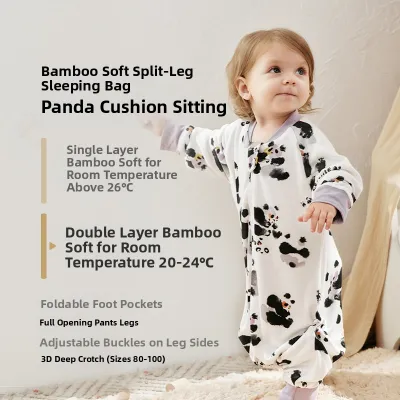 CUTE LIFE | Coconut Oil Bamboo Soft All Season Kick-proof Infant Separated Legs Sleepsack