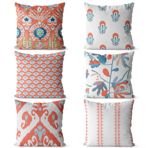 Double-Sided Cotton Linen Sofa Pillow Orange Large Removal Washable Living Room Office Chair Backrest Decorative Cushion