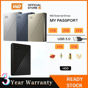 WD My Passport™ External Portable Hard Drive HDD (1TB / 2TB / 4TB / 5TB / 6TB)