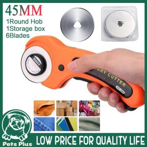 ★Same Day Shipping★ Patchwork Hob 45mm Rotary Cutter Leather Cutting Tool Craft Fabric Circular Blade Knife DIY Patchwork Sewing Quilting Rotary-Cutter-Kit