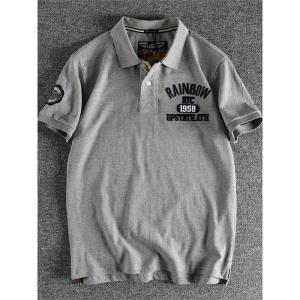 Áo Thun Polo Tay Ngắn Thêu Chữ Cỡ Lớn Dành Cho Nam Mùa Hè Mới Áo Thun Nam Cổ Polo Tay Ngắn Phong Cách Mỹ Dành Cho Cặp Đôi