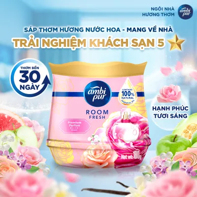 Sáp Thơm AMBI PUR Khử Mùi Khó Chịu Hương Mộng Mơ/ Hạnh Phúc Hộp 180G