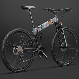 Philip Aluminum Alloy Foldable Bicycle Mountain Bike Lightweight Mens Ultra-Light Adult Portable Student Variable Speed Bicycle