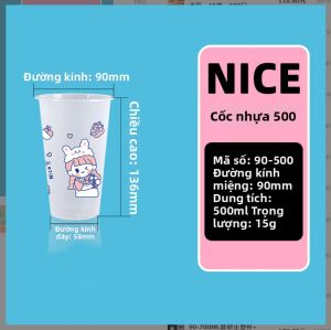 Cốc Nhựa Mờ Đúc 90mm