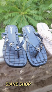 Casual Home Outdoor Flip Flops Women Cute Flower Pattern Durable Rubber Non Slip 063523